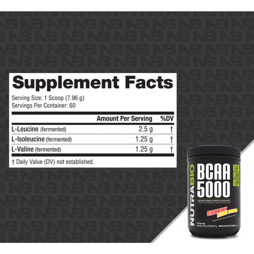 BCAA 5000 60 SV "NUTRA BIO"