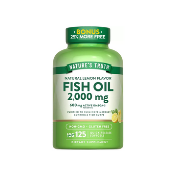 OMEGA 3 FISH OIL 2000MG 125 CAPS - NATURE'S TRUTH