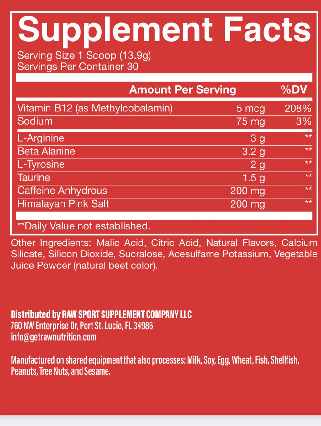 CBUM ESSENTIAL PRE WORKOUT 30 SERV