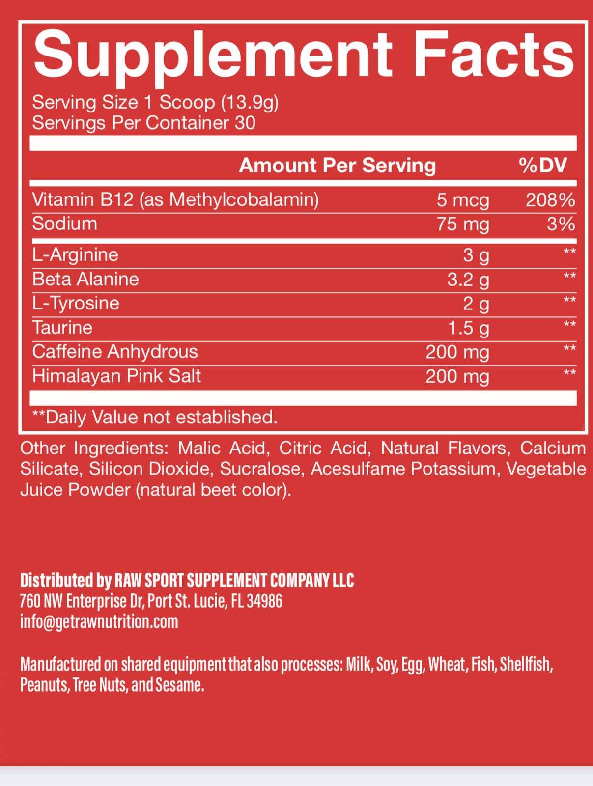 CBUM ESSENTIAL PRE WORKOUT 30 SERV