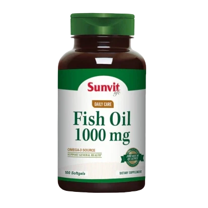 OMEGA 3 FISH OIL 1000 MG "SUNVIT" 100 SOFTGELS