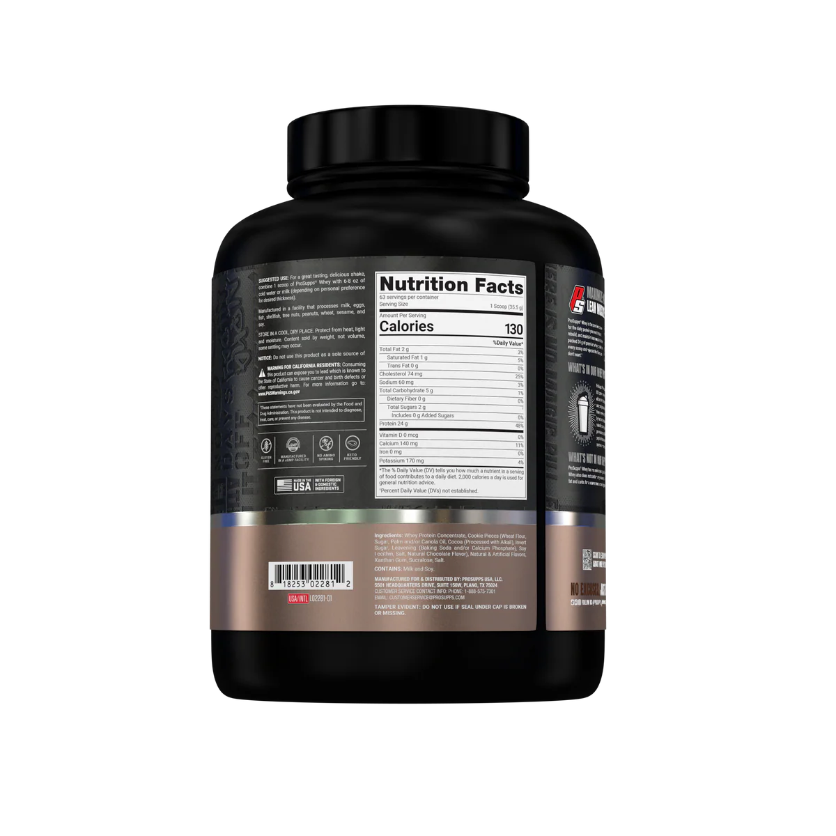 WHEY PROTEIN CONCENTRATE 5 LB "PROSUPPS"